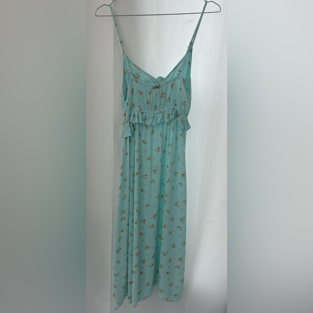 Billabong Light Blue Floral Midi Dress - Picture 5 of 10
